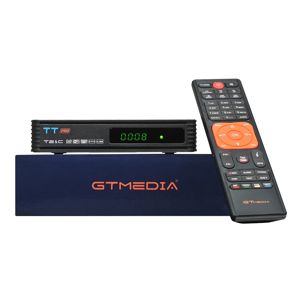 GTmedia TT PRO HD DVB-T2 ТВ спутниковый ресивер ТВ коробка DVB T2 наземный ресивер HDMI телеприставка для России/Европы/Португалии