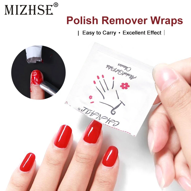 

MIZHSE Degreaser Gel Nail Polish Remover Lint-Free Wipes 100Pcs napkins for Manicure cleanser Nail Art UV Gel polish Remover