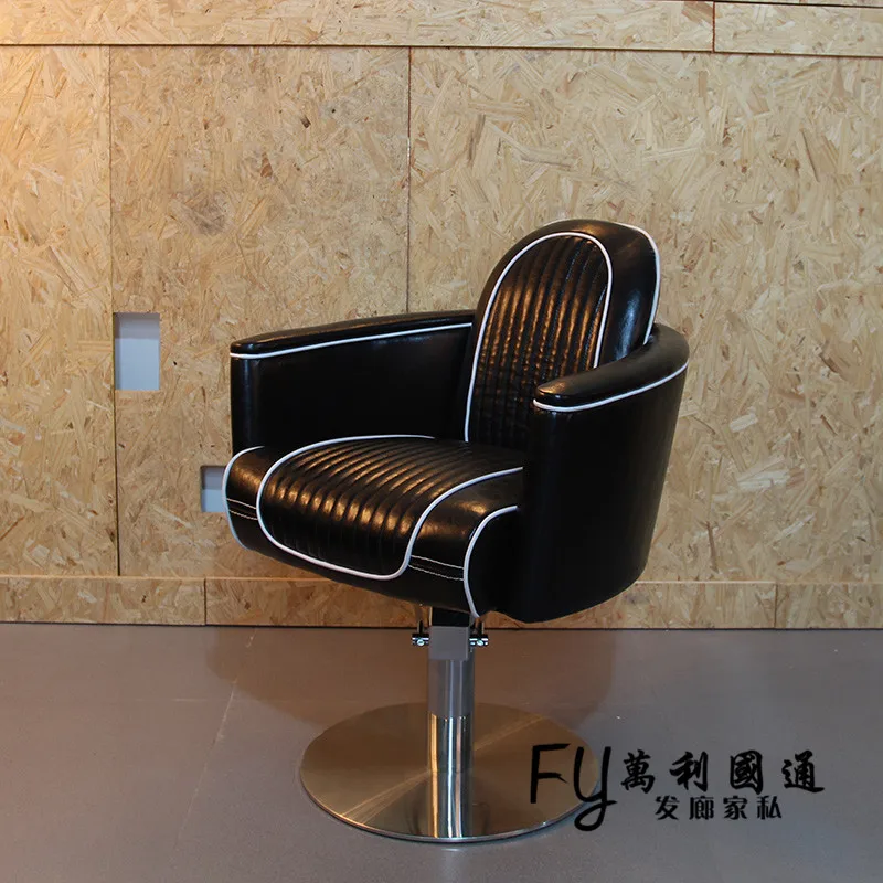 Restoring ancient ways, wrought iron hairdressing chair. The new hair salons haircut chair. Lifting hairdressing chair