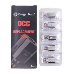 5 шт. оригинал kanger occ вертикальные катушки электронная сигарета core органический хлопок катушки для субтанка VAPE Танк kangertech occ