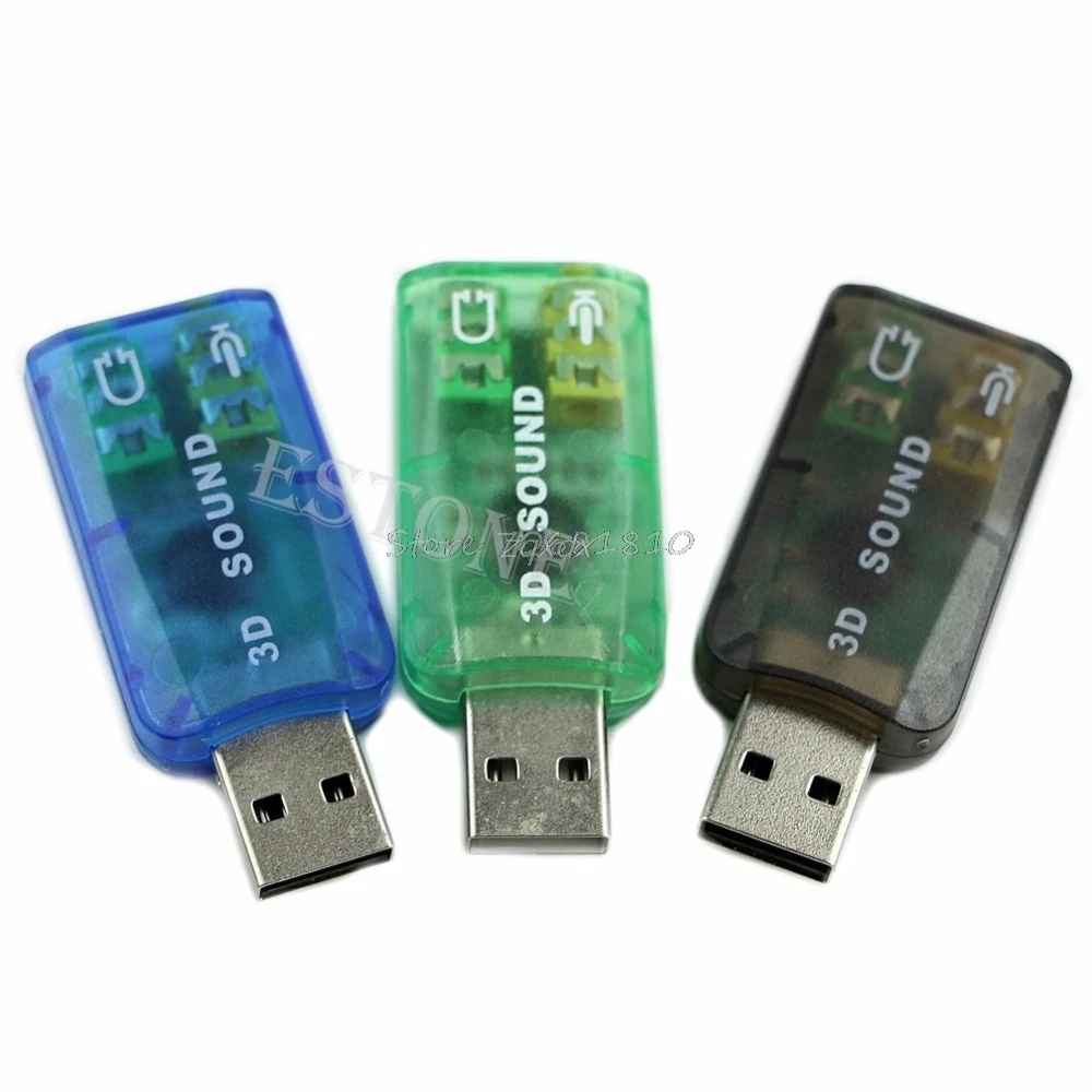USB для 3 5 мм микрофона разъем наушников стереогарнитура 3D Звуковая карта
