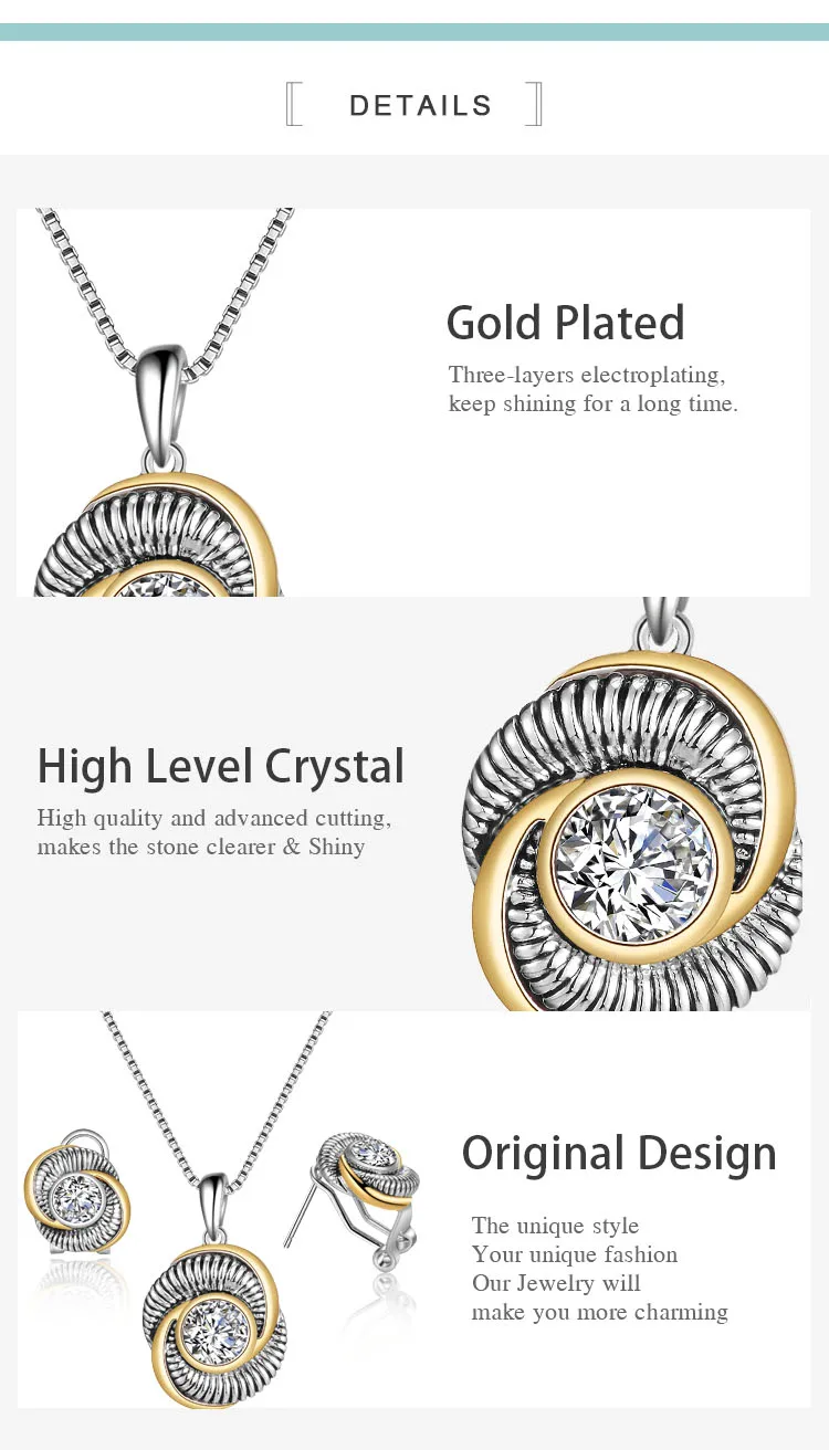 Mytys винт круглый кулон ожерелье серьги Ювелирные наборы для женщин Кристалл сердце Мода ювелирные изделия подарок CN526 CN527