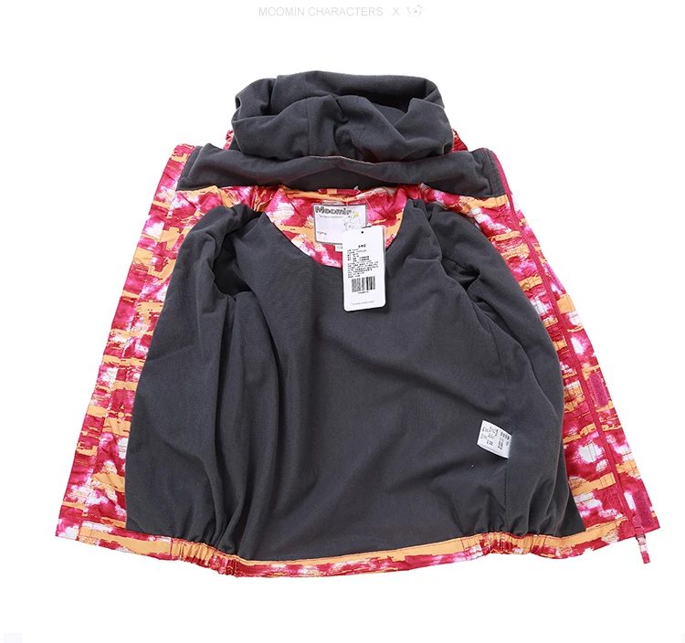 Moomin/ г.; Новое поступление; осенний комплект детской одежды для девочек; Водонепроницаемая ветровка с рисунком; водолазка на молнии; комплект одежды для девочек