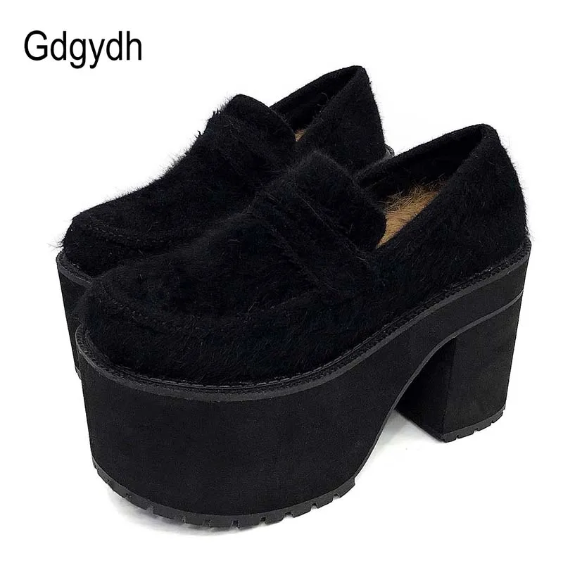 Gdgydh/2019 г. весенняя обувь женская на блочном каблуке осенне зимняя повседневная