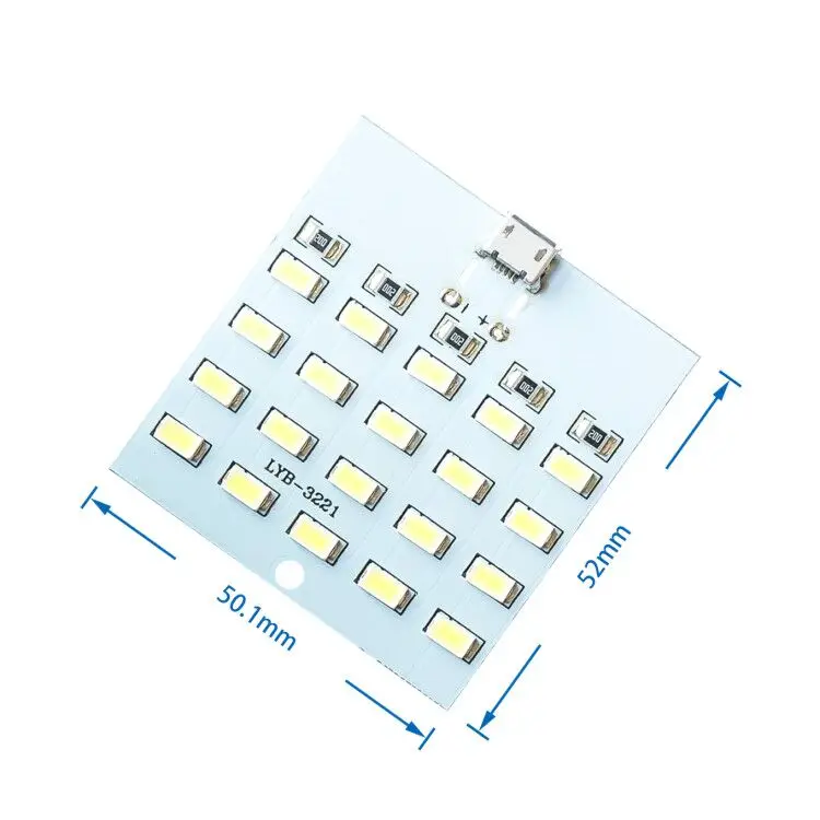 1 шт. высокое качество 5730 smd 5V 430mA~ 470mA белый Mirco Usb 5730 светодиодный светильник ing панель USB Мобильный светильник аварийный светильник Ночной светильник