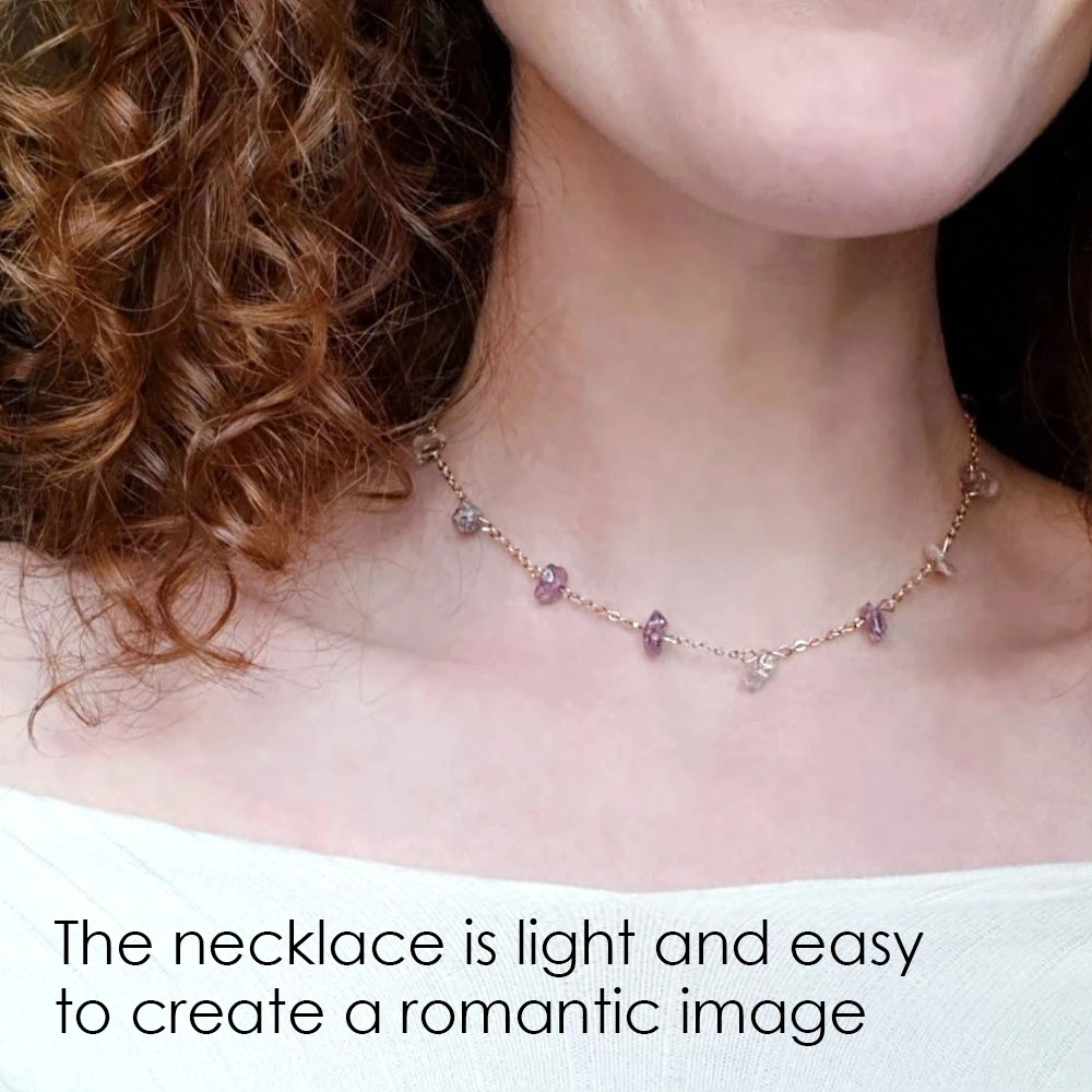 eManco Wholesale Charming Chains Choker Necklace Beads Making Loyal Color New Arrivals Semi-precious Stones Jewelry