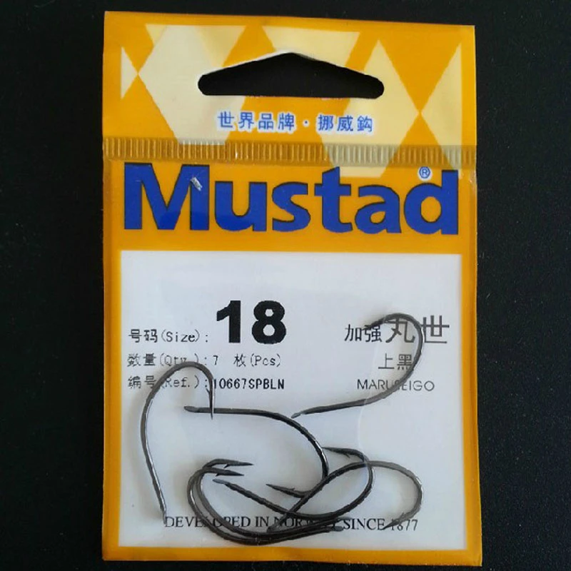 30 шт./лот Mustad колючие рыболовные крючки 10667 # усиленные maruseigo для ловли карпа anzuelos