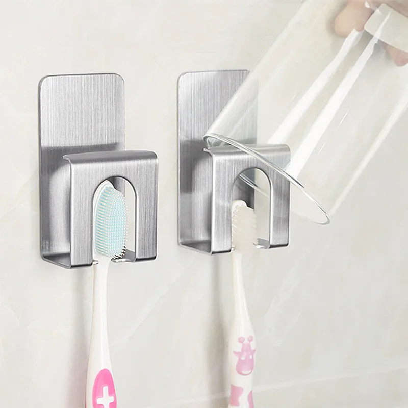 

Toothbrush Hooks Rack Toothbrush Hanging Holder 3M Self Adhesive Organizer For Bathroom