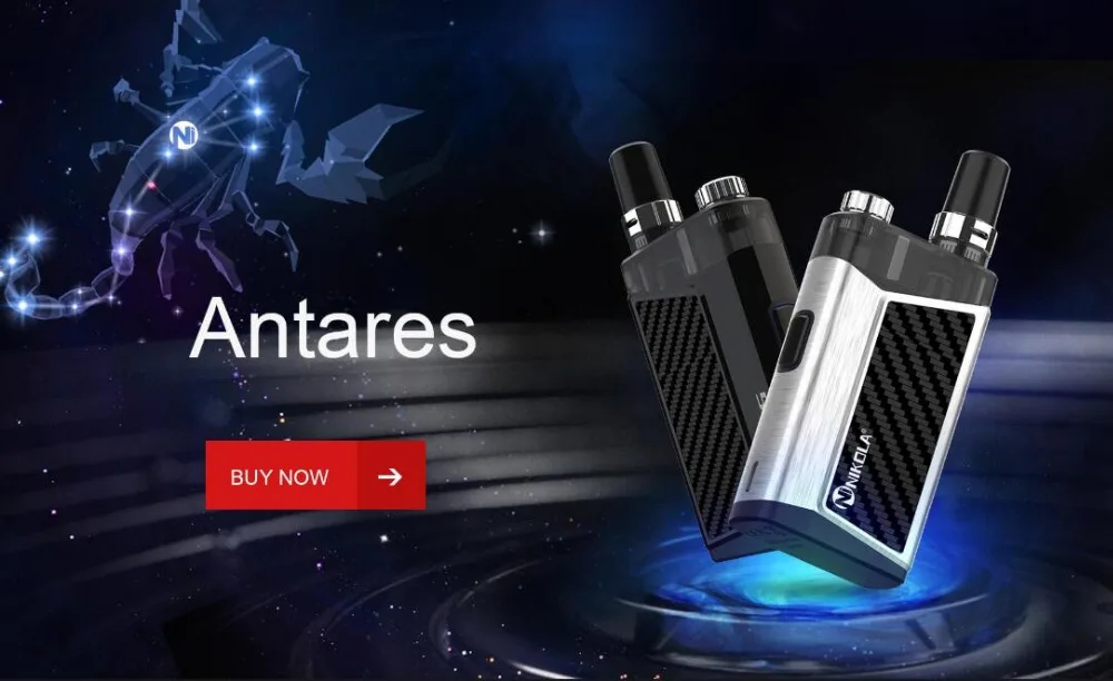 Nikola Antares Vape Pod system набор электронных сигарет 1200 мАч 2 мл емкость все-в-одном Vape испаритель VS Lost Vape Orion Kit