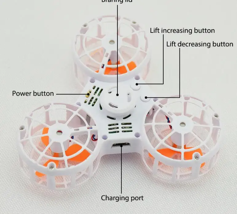 Прямая поставка, 1 шт., высокое качество, крошечная игрушка, Дрон, летающий фиджет, Спиннер, облегчение стресса, подарок, летающий, USB зарядка, Gyroscop игрушка