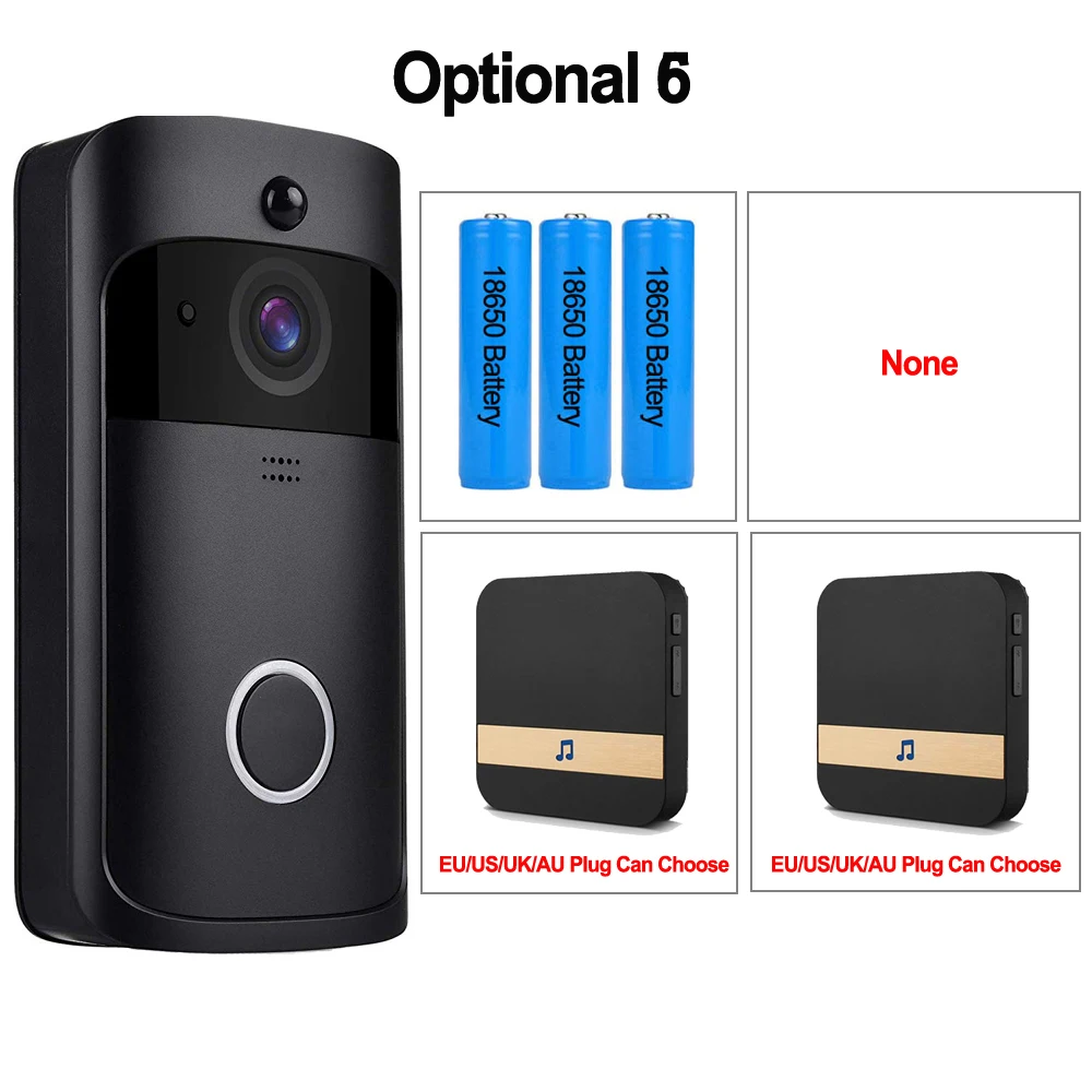 CDYCAM умный IP видеодомофон Wi-Fi дверной звонок камера для квартиры ИК сигнализация беспроводная камера безопасности Toose - Цвет: Option 6