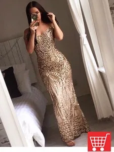 Sexy Золото Bodycon Вечерние платье без бретелек с открытой спиной миди платья для женщин плотно посылка бедра Разделение сзади платье бордового цвета