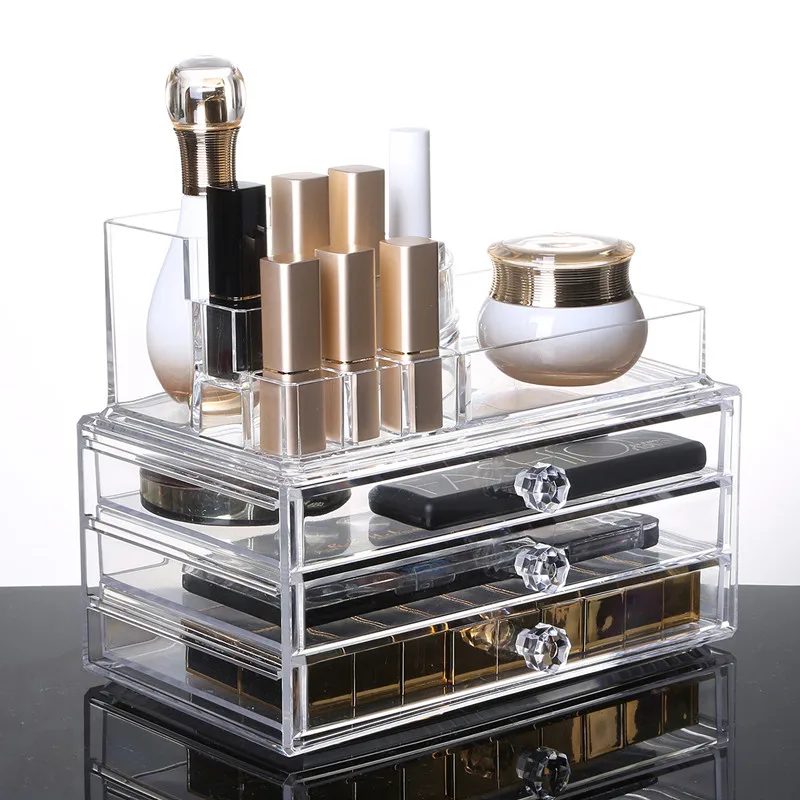 

Storage Box Nail Accessories Storage Three-layer Drawer Transparent Acrylic Makeup Jewelry Compartment Storage Box