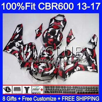 

Injection For HONDA CBR600RR Matte camo red 13 14 15 16 17 73HM.3 CBR 600RR F5 600 RR CBR600 RR 2013 2014 2015 2016 2017 Fairing