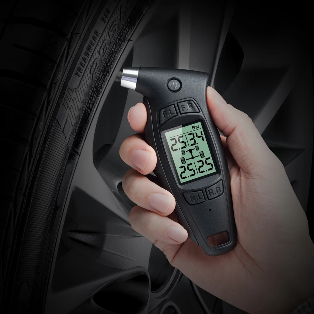 Steelmate DIY TPMS TC 01 Handheld Digital Tire Pressure Gauge with LCD