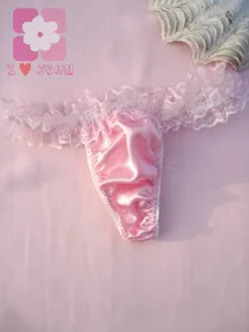 

Sexy thong Low waisted Solid color Teenage girls Lace Princess panties 2019 spring summer new products sweet Women underwear