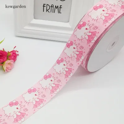 Kewgarden " 25 мм термотрансферные корсажные ленты вручную изготовленная лента DIY бант ленты упаковка Riband 50 ярдов/рулон - Цвет: 5