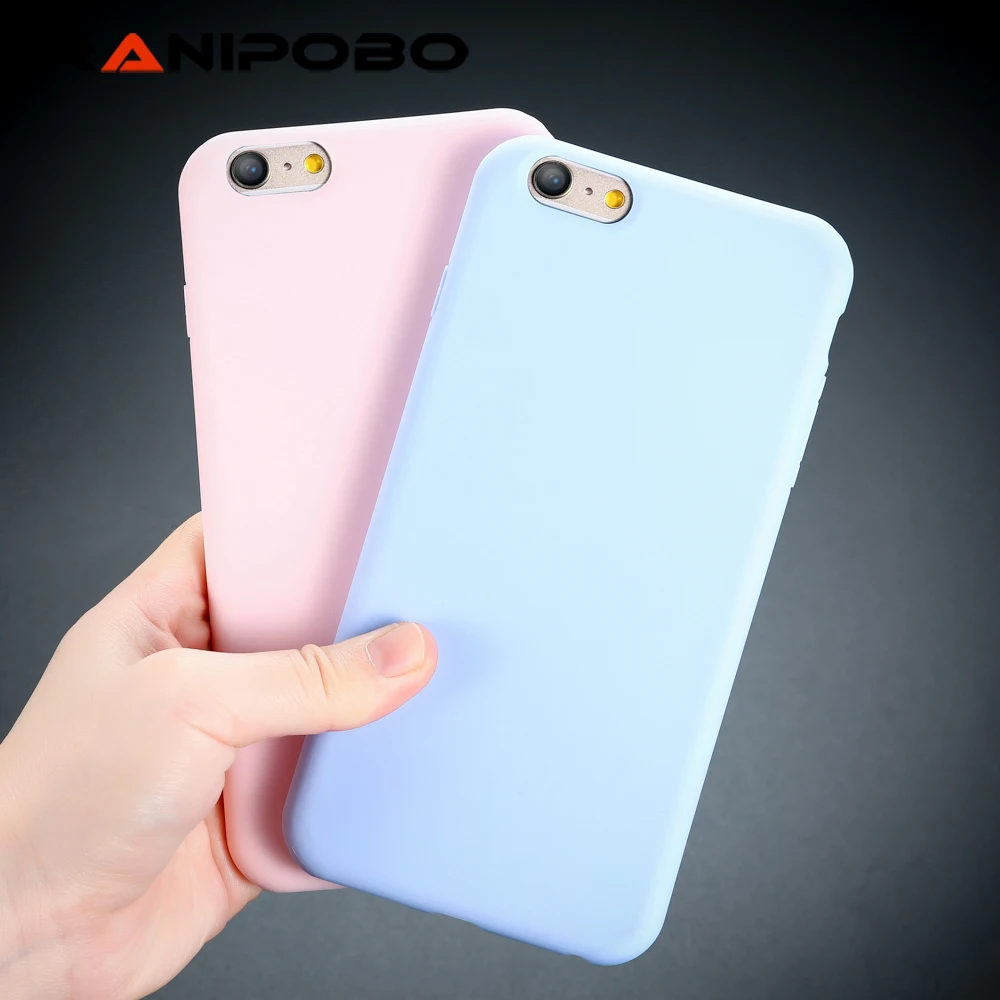 

Fashion Candy Color Lovely Phone Case For iPhone X 6 6S Plus 7 7Plus 8 8Plus Case Soft TPU Protection Back Cover Cases Capa