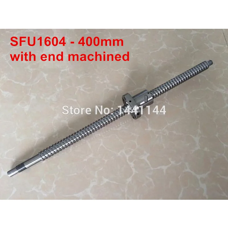 1 шариковый винт SFU1604-400 мм + шариковая гайка для ЧПУ с концом BK12/BF12 | Строительство