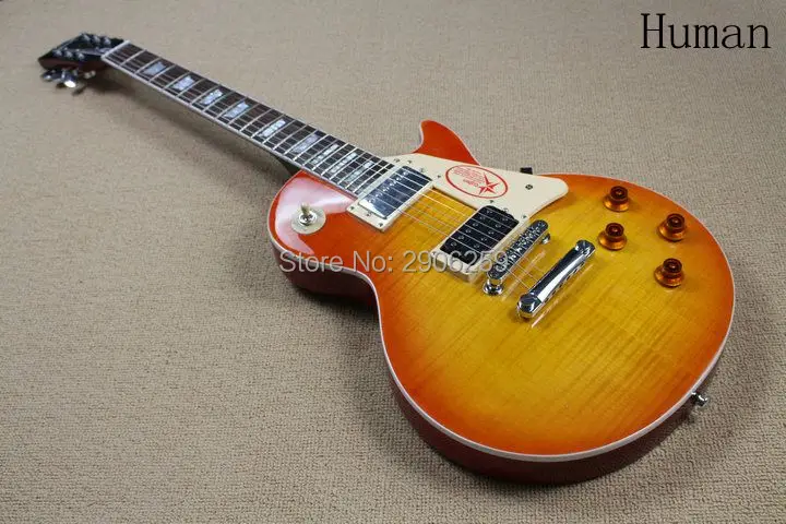 

Hot Sale lp standard electric guitar ,jimmy page lp guitar tiger striped maple cover JM #2 CS '57 version high quality