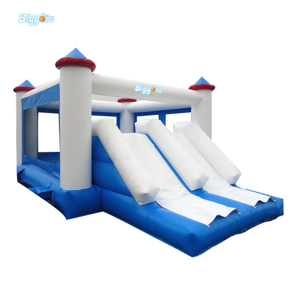 Commercial Grade Inflatable Trampoline Bounce Double Slide Castle With