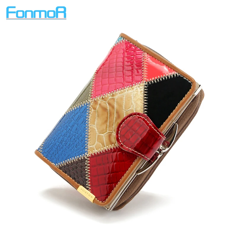 Foreign Trade New Genuine Leather Women Wallets Alligator Grain Vertical Hasp Ma'am Coins Card Holder Purse Wallet Free Shipping