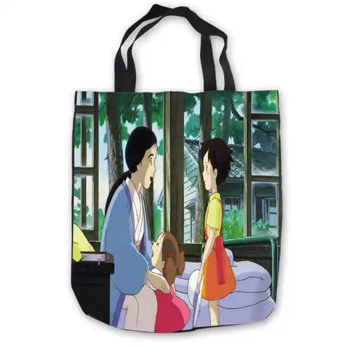 Пользовательские холст my_neighbori_totoro _ (1) ToteBags Ручные Сумки хозяйственная сумка