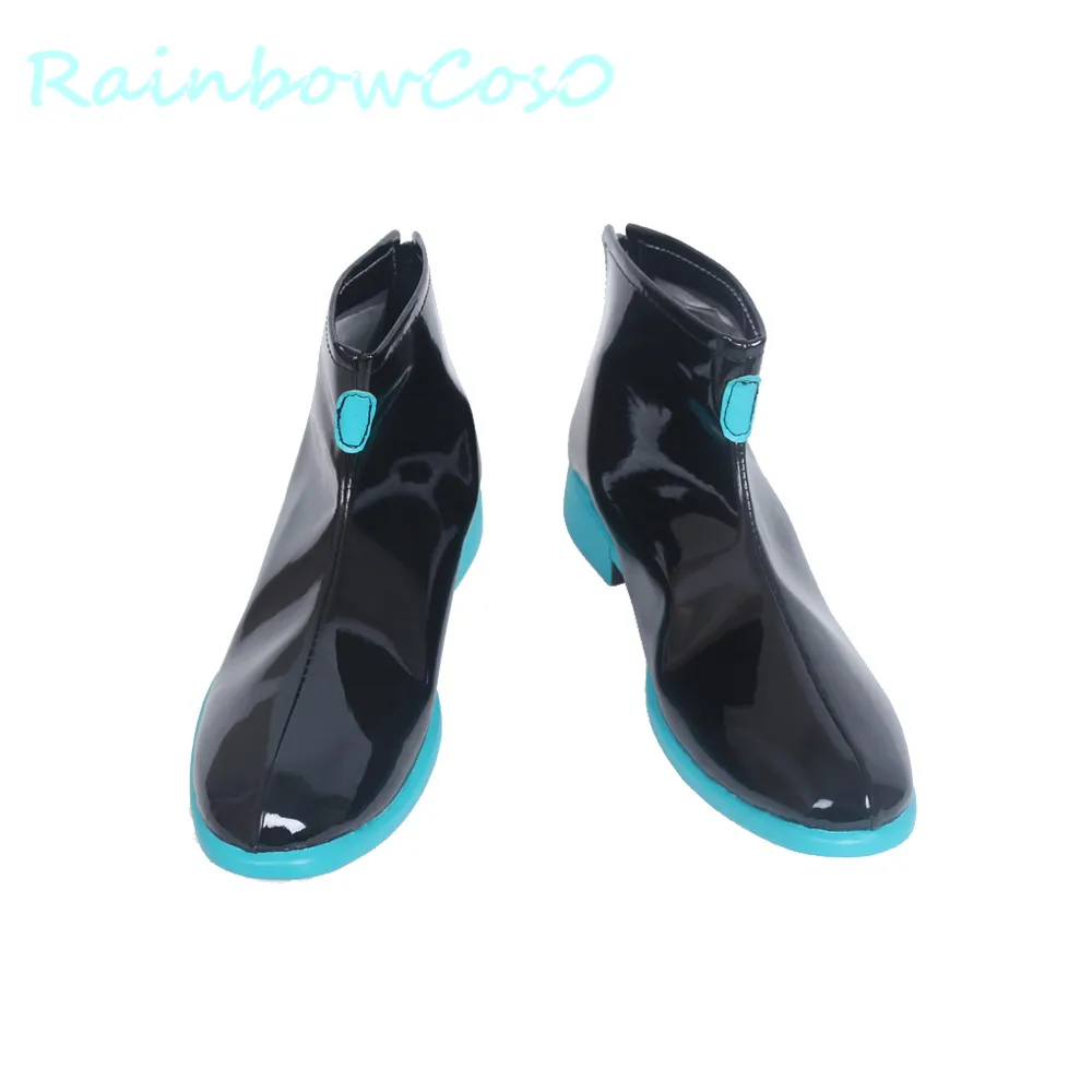 RainbowCos0 Косплэй обувь для костюма vacaloid Hatsune Miku, ботинки Реквизит игры аниме Хэллоуин