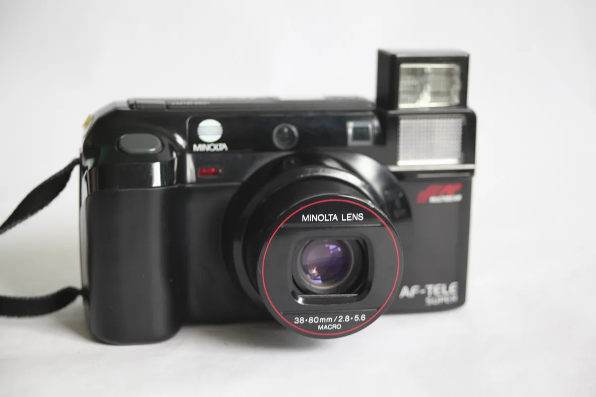 Free shipping Minolta af tele super zoom film cameras vintage