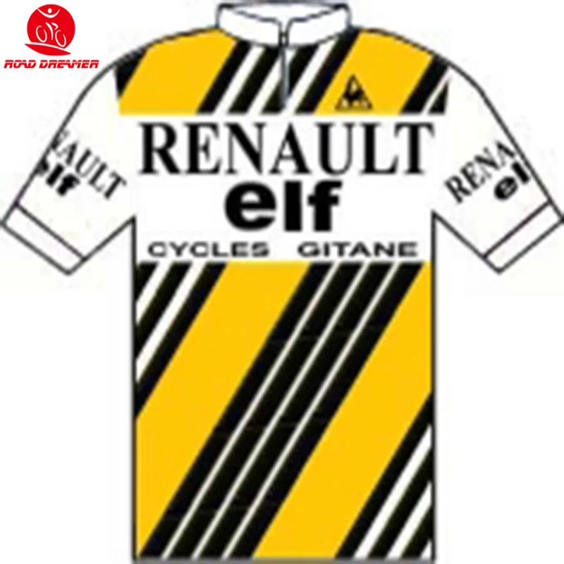

2019 New team 1982 Renault-Elf-Gitane cycling jersey Short sleeved clothes Summer mtb jersey maillot camisa ciclismo spain