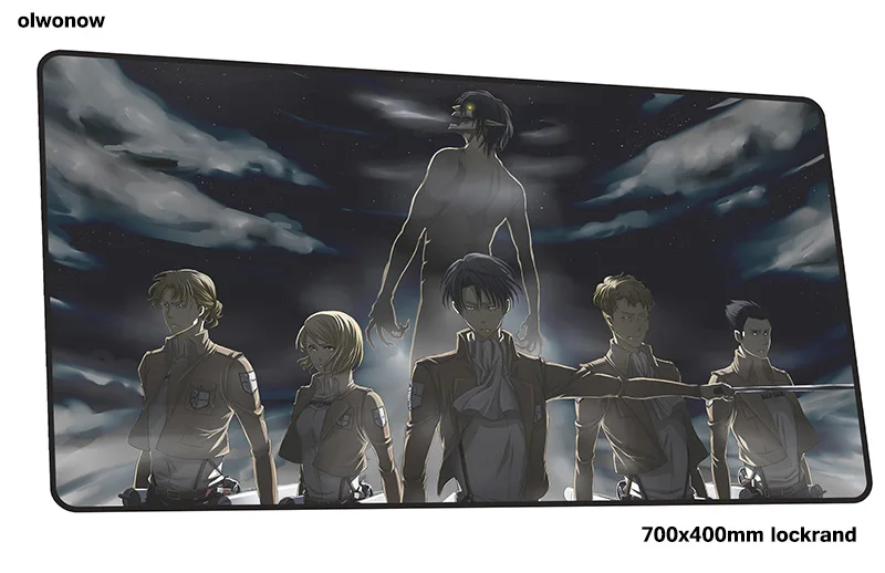 Коврик для мыши attack on titan 700x400x3 мм с массовым рисунком, игровой коврик для мыши, игровой коврик, милый игровой компьютерный стол, коврик для мыши, коврики для игровой клавиатуры