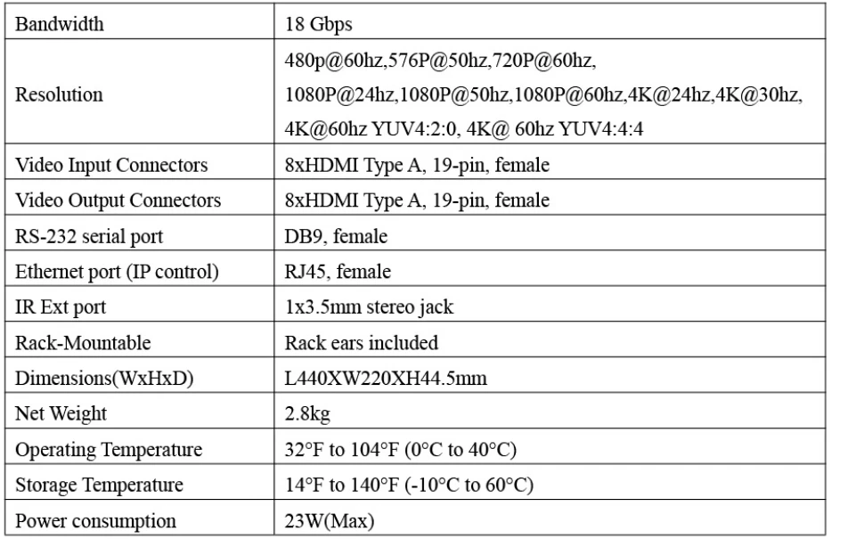 MX11B specification