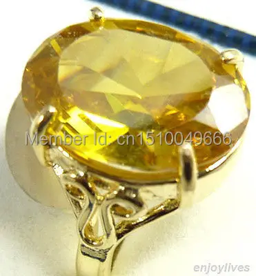 

FREE SHIPPING >>>Yellow STONE Zirconia Yellow Ring Size: 6.7.8.9