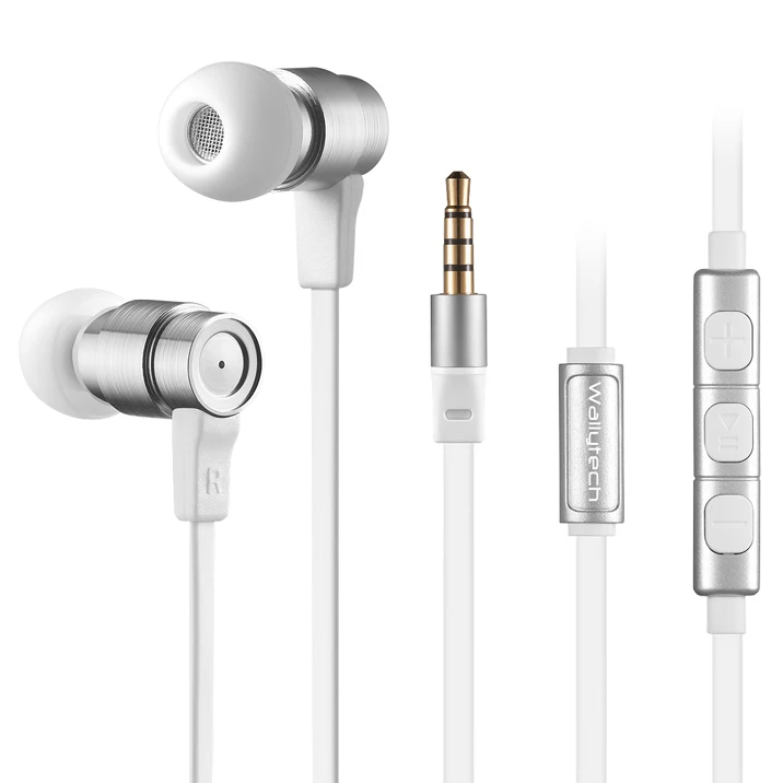 Buy WALLYTECH Metal in ear Earphones with Mic Volume