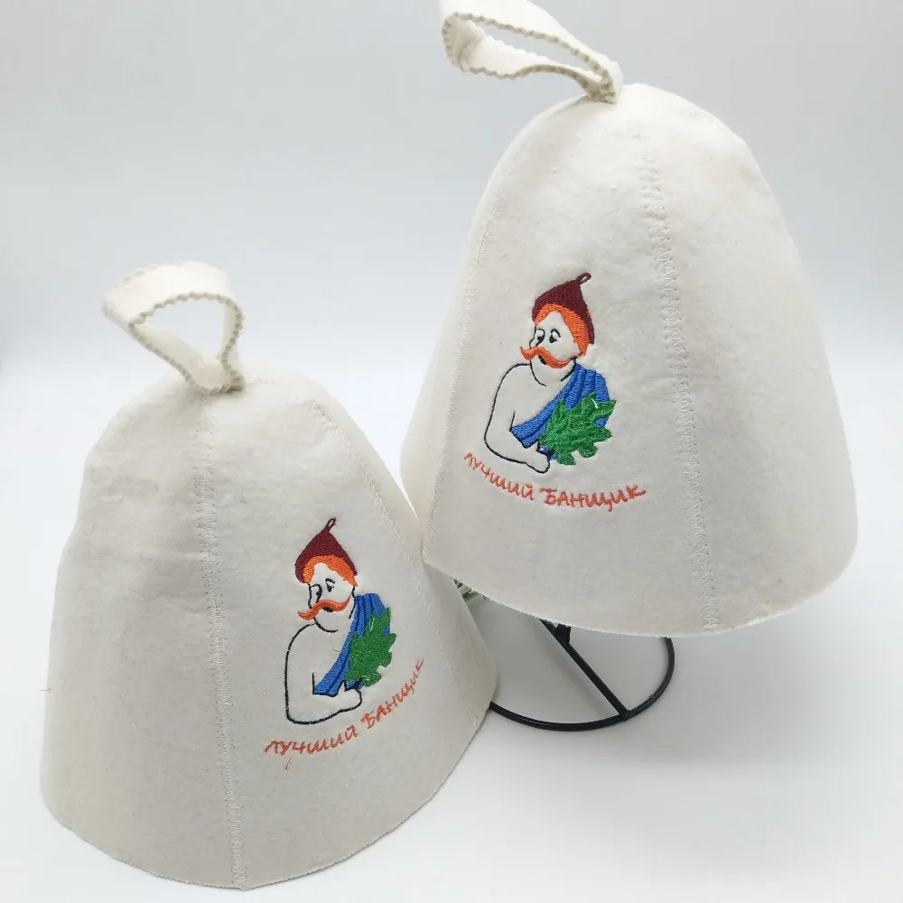 

100% Wool Felt New Sauna Hat Russian Banya Cap