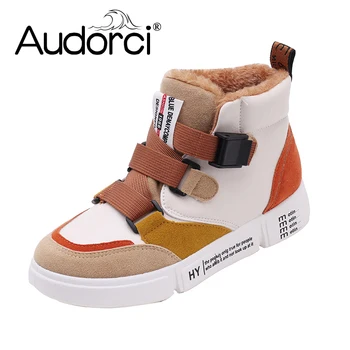 

Audorci 2018 Winter Women's Comfortable Casual Boots Woman Outdoor Keep Warm Shoes Female Fashion Snow Boot Size 35-40 With Fur