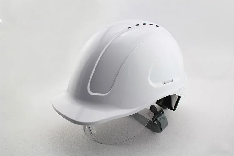 Safety Helmet With Transparent PC glasses Hard Hat ABS Construction Protective Helmets Work Cap Engineering Power Rescue Helmet (18)