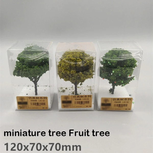 

miniature tree Fruit tree Train railway Military Scene Model DIY material