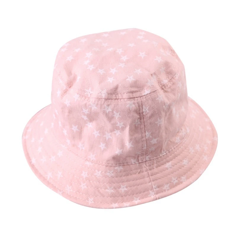 Summer Baby Girls Toddler Star Pattern Bucket Hats Caps Reversible Sun Headwear For Spring | Детская одежда и обувь