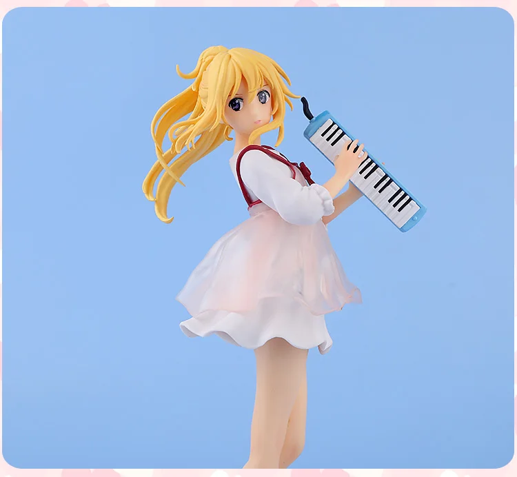 Японское аниме фигурка ваша лежа в апреле Kaori Miyazono скрипка мультфильм кукла ПВХ японская фигурка аниме