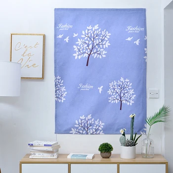 

Fortune Tree Stick-on Balcony Short Curtain Kitchen Blockout Drape Window Home Decor Curtains