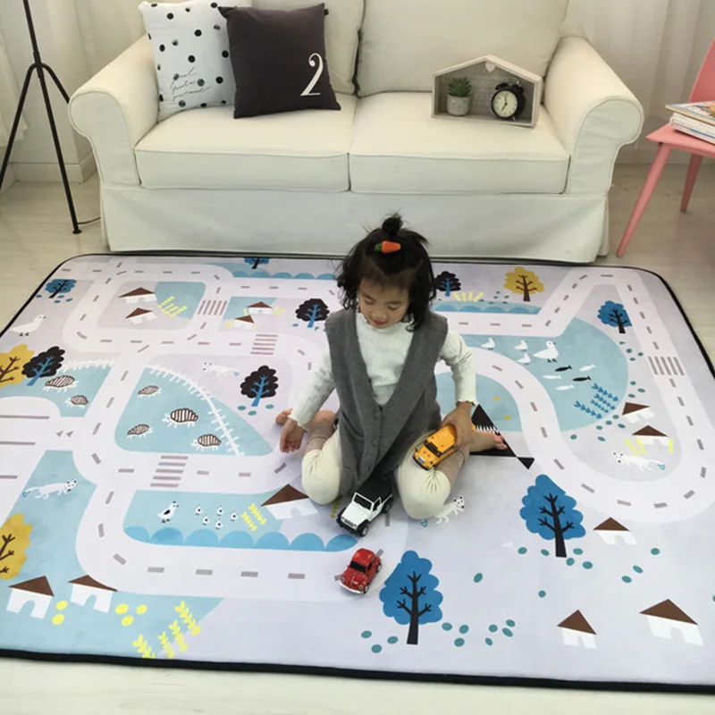 

Suitable For All Sseason Thicken Living Room Decoration Cushion Child Non-slip Crawling Rug Baby Climbing MGame Carpet