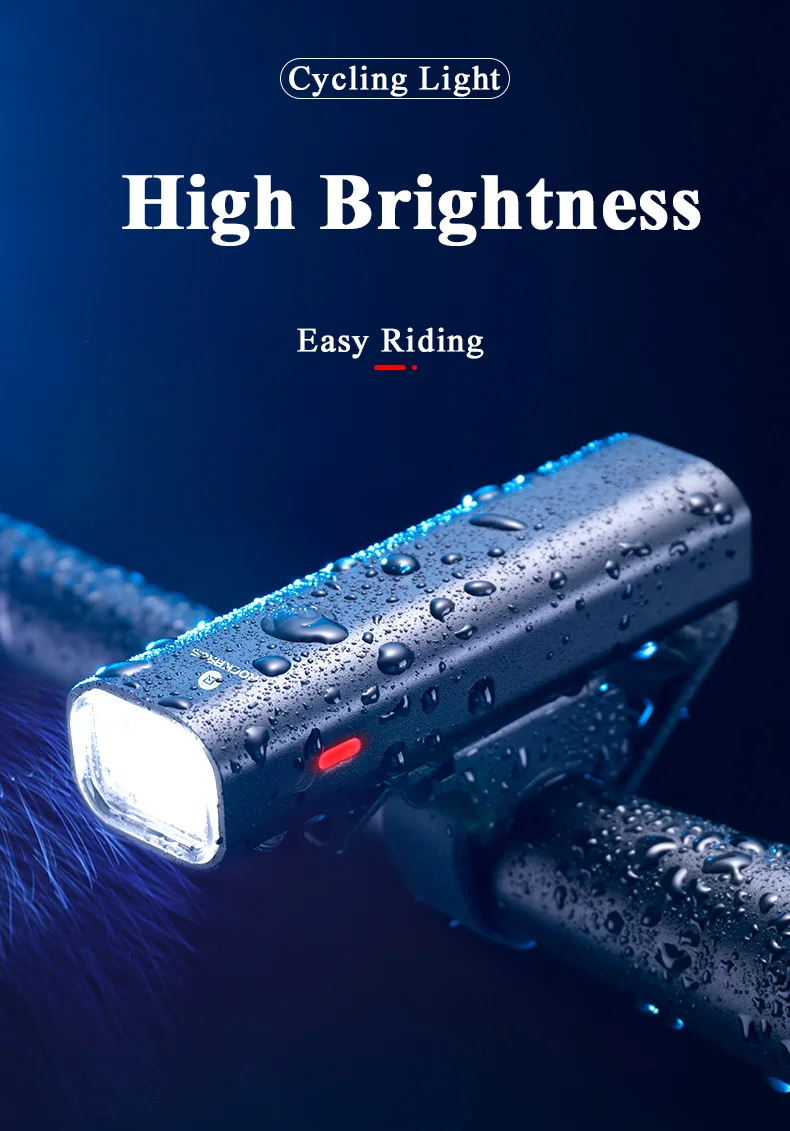 Excellent ROCKBROS Bike Lights Usb Chargeable Rainproof MTB Bicycle Front Lamp Cycling Flashlight Bicycle Accessories 10