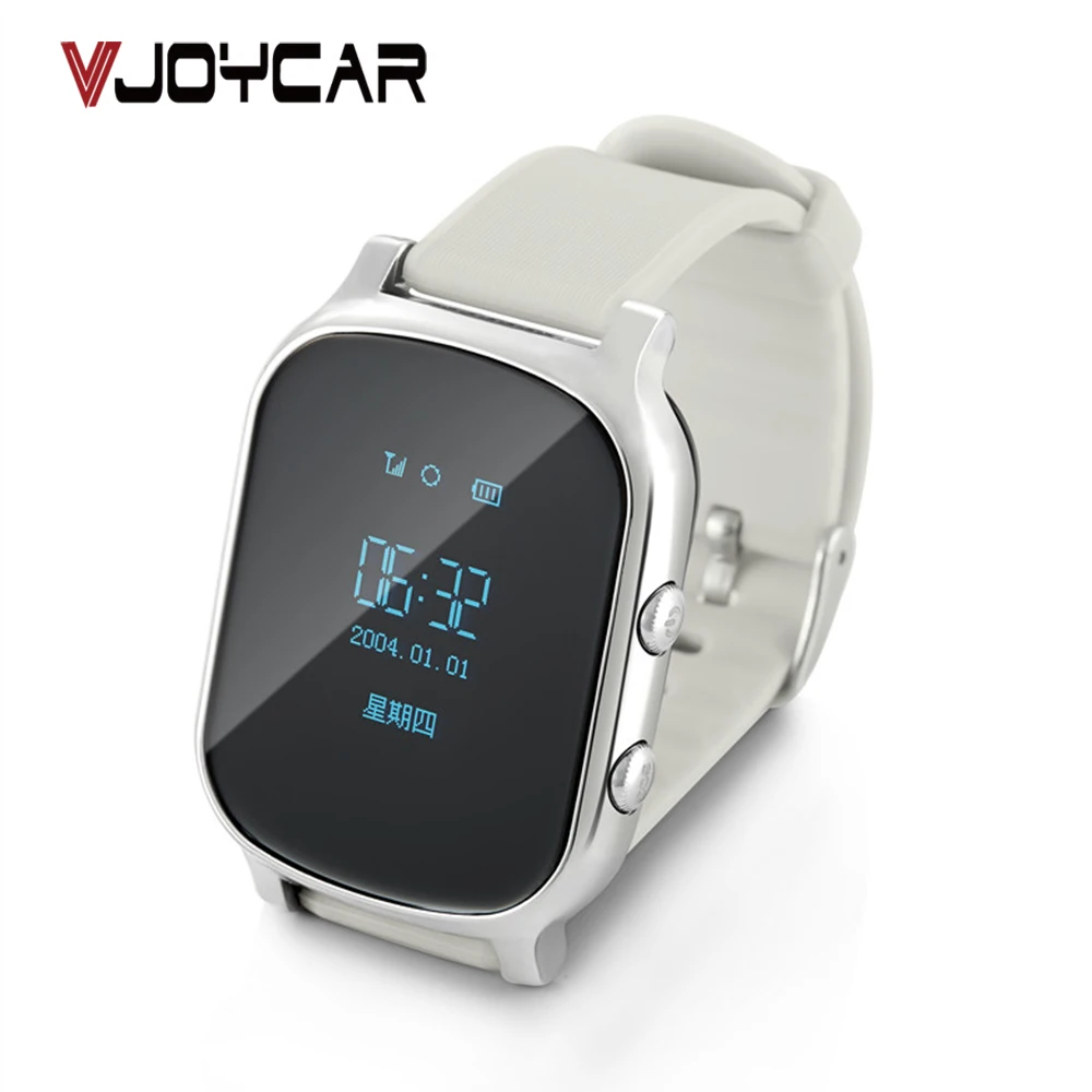 VJOYCAR T58 2G мини gps трекер Детские умные часы для женщин и мужчин наручные часы телефон гео-забор голосовой разговор SOS для взрослых детей пожилых людей