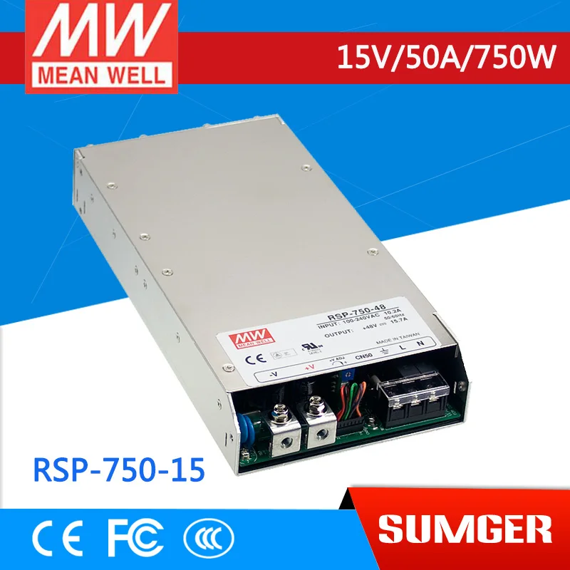 

Excellent MEAN WELL original RSP-750-15 15V 50A meanwell RSP-750 15V 750W Single Output Power Supply