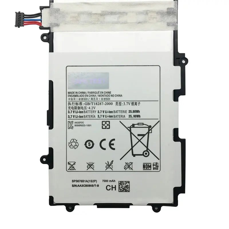 7000 мА/ч, SP3676B1A 1S2P Батарея для samsung Galaxy Note10.1 Tab2 N8000 N8010 P5100 P5110 P7500 P7510 планшет замена батареи