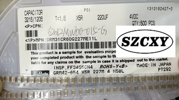 

New original ceramic capacitors GRM31CR60G227ME11L 1206 220uF X5R 4V
