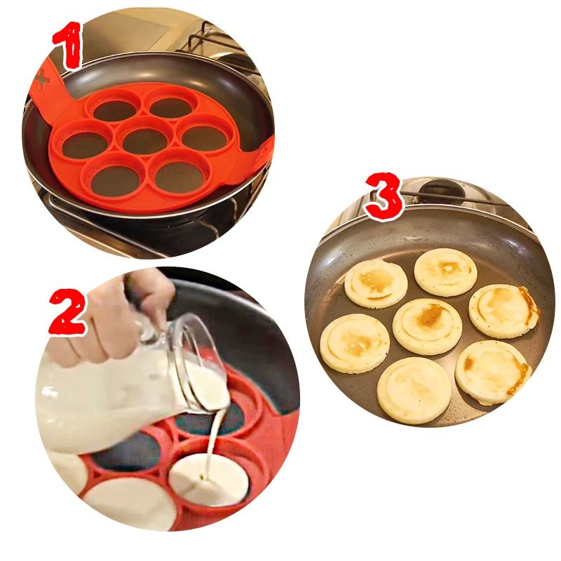 Блинница, антипригарный инструмент для приготовления пищи, круглое сердце, блинница, машина для приготовления яиц, сковорода, откидная Форма для яиц, кухонные аксессуары для выпечки, гаджеты