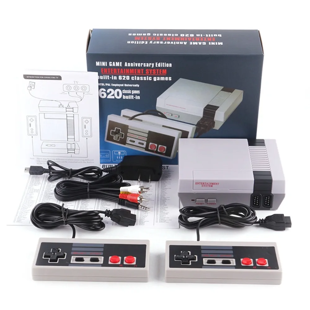 

Mini NES AV Output Mini TV Handheld Retro Video Game Console with Classic 620 games Built-in for 4K TV PAL & NTSC