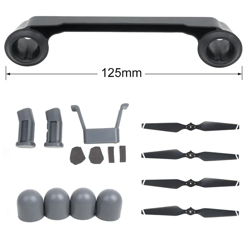 

Mavic Pro 4in1 Kit Transport Clip Controller Transmitter Stick Thumb+Landing Gear+Quick Release Propeller+Motor Protection Shell